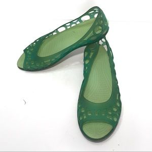 Crocs Isabella Jelly Flats- Size 9